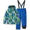 imageWULFUL Kids Ski Jacket Pants Suits Waterproof Snow Suit Windproof Winter Ski Suit Boys and GirlsHs02blue