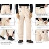 imageWULFUL Mens Waterproof Insulated Ski Snow Pants Winter Snowboarding Cargo Pants with MultiPocketsLight Khaki
