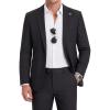 imageWULFUL Mens 2 Piece Slim Fit Suit Set One Button Casual Blazer Jacket Pants SetClassic Fit Suits for Men Wedding BusinessBlack
