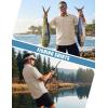 imageWULFUL Mens Sun Protection Fishing Shirts UPF 50 Lightweight Quick Dry Cooling Short Sleeve Shirts for Work Hiking SafariKhaki