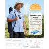 imageWULFUL Mens Sun Protection Fishing Shirts UPF 50 Lightweight Quick Dry Cooling Short Sleeve Shirts for Work Hiking SafariLight Blue