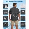 imageWULFUL Mens Sun Protection Fishing Shirts UPF 50 Lightweight Quick Dry Cooling Short Sleeve Shirts for Work Hiking SafariShadow Grey