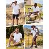 imageWULFUL Mens Sun Protection Fishing Shirts UPF 50 Lightweight Quick Dry Cooling Short Sleeve Shirts for Work Hiking SafariWhite
