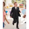imageWULFUL Boys Formal Suit SetSlim Fit Tuxedo Wedding Suit 616 Years with Adjustable WaistBlack