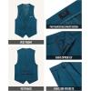 imageWULFUL Boys Formal Suit SetSlim Fit Tuxedo Wedding Suit 616 Years with Adjustable WaistBlue
