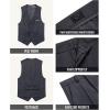 imageWULFUL Boys Formal Suit SetSlim Fit Tuxedo Wedding Suit 616 Years with Adjustable WaistDark Grey