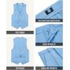 imageWULFUL Boys Formal Suit SetSlim Fit Tuxedo Wedding Suit 616 Years with Adjustable WaistLight Blue