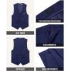 imageWULFUL Boys Formal Suit SetSlim Fit Tuxedo Wedding Suit 616 Years with Adjustable WaistNavy