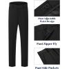 imageWULFUL Boys Slim Fit Suit 3 PiecesJacket Pants ShirtSummer Suit Set for Teens Boys Wedding BeachBlack