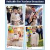imageWULFUL Boys Slim Fit Suit 3 PiecesJacket Pants ShirtSummer Suit Set for Teens Boys Wedding BeachKhaki