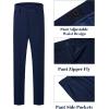 imageWULFUL Boys Slim Fit Suit 3 PiecesJacket Pants ShirtSummer Suit Set for Teens Boys Wedding BeachNavy