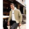 imageWULFUL Mens Lightweight Bomber Jacket Casual Windbreaker Zip Up Coat Spring Fall Streetwear with Pockets for Travel WorkKhaki