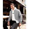 imageWULFUL Mens Lightweight Bomber Jacket Casual Windbreaker Zip Up Coat Spring Fall Streetwear with Pockets for Travel WorkLight Grey