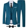imageWULFUL Boys Formal Suit SetSlim Fit Tuxedo Wedding Suit 616 Years with Adjustable WaistBlue