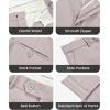 imageWULFUL Mens Slim Fit 2 Piece Suit One Button Solid Blazer Business Party Jacket Pants SetKhaki