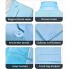 imageWULFUL Mens Slim Fit 2 Piece Suit One Button Solid Blazer Business Party Jacket Pants SetLight Blue