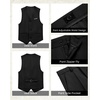 image:imageWULFUL Boys 5 Pieces Tuxedo Suit Set Kids Suits Shawl Collar Jacket Pant Vest Bow Tie for Wedding Ring Bearer Party PromBlackred Lapel
