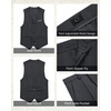 image:imageWULFUL Boys 5 Pieces Tuxedo Suit Set Kids Suits Shawl Collar Jacket Pant Vest Bow Tie for Wedding Ring Bearer Party PromDark Grey