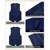 image:imageWULFUL Boys 5 Pieces Tuxedo Suit Set Kids Suits Shawl Collar Jacket Pant Vest Bow Tie for Wedding Ring Bearer Party PromNavy