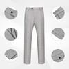 image:imageMens 2 Piece Slim Fit Suit Set One Button Blazer Solid Jacket Pants Tuxedo Set Suits for Prom Party Wedding amp BusinessLight Gray
