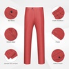image:imageMens 2 Piece Slim Fit Suit Set One Button Blazer Solid Jacket Pants Tuxedo Set Suits for Prom Party Wedding amp BusinessRed