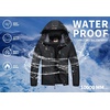 image:imageWULFUL Mens Winter Coats Waterproof Ski Jacket Warm Windproof Winter Windbreaker Jackets for Men with HoodBlack0050