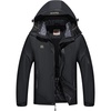 image:imageWULFUL Mens Winter Coats Waterproof Ski Jacket Warm Windproof Winter Windbreaker Jackets for Men with HoodBlack0050