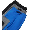 image:imageWULFUL 3 Pack Boys Sweatpants Fleece Athletic Workout Pants Boys Joggers with Zipper Pockets Size 420BlackDark GreyRoyal Blue
