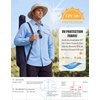 image:imageWULFUL Mens Sun Protection Fishing Shirts UPF 50 Lightweight Quick Dry Cooling Long Sleeve Shirts for Work Hiking SafariSky Blue