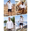 image:imageWULFUL Mens Sun Protection Fishing Shirts UPF 50 Lightweight Quick Dry Cooling Long Sleeve Shirts for Work Hiking SafariSolid White