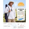 image:imageWULFUL Mens Sun Protection Fishing Shirts UPF 50 Lightweight Quick Dry Cooling Long Sleeve Shirts for Work Hiking SafariSolid White