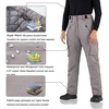image:imageWULFUL Mens Waterproof Insulated Ski Snow Pants Winter Snowboarding Cargo Pants with MultiPocketsDark Grey