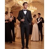 image:imageWULFUL Slim Fit Tuxedo for Men One Button Suit Set Prom Party Wedding Tux Mens Suits 3 PieceBlack