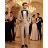 image:imageWULFUL Slim Fit Tuxedo for Men One Button Suit Set Prom Party Wedding Tux Mens Suits 3 PieceKhaki