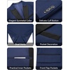image:imageWULFUL Slim Fit Tuxedo for Men One Button Suit Set Prom Party Wedding Tux Mens Suits 3 PieceNavy