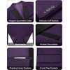 image:imageWULFUL Slim Fit Tuxedo for Men One Button Suit Set Prom Party Wedding Tux Mens Suits 3 PiecePurple