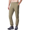 image:imageWULFUL Mens Athletic Running Joggers Workout Gym Pants Lightweight Track Casual Pant with Zipper PocketsKhaki08