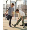 image:imageWULFUL 5 Pack Boys Athletic Pants  Moisture Wicking Mesh Joggers with Pockets Comfortable Sweatpants for Kids TeensBlack black dark Grey light Grey army Green