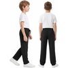 image:imageWULFUL 5 Pack Boys Athletic Pants  Moisture Wicking Mesh Joggers with Pockets Comfortable Sweatpants for Kids TeensBlack black dark Grey light Grey army Green